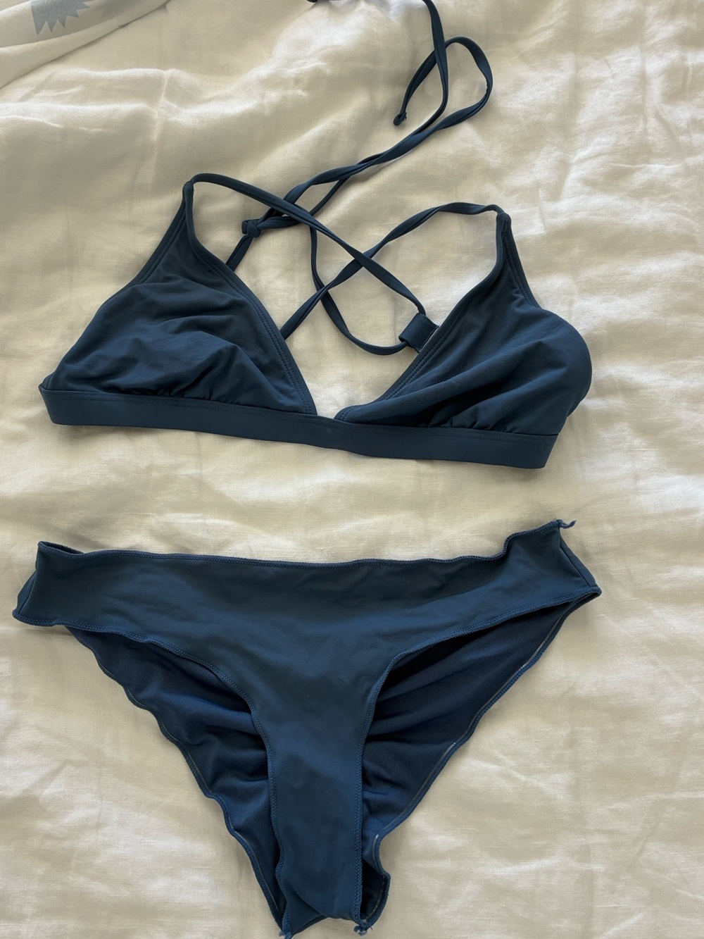 Ripcurl bikini scrunchy bottoms XS and tie top M